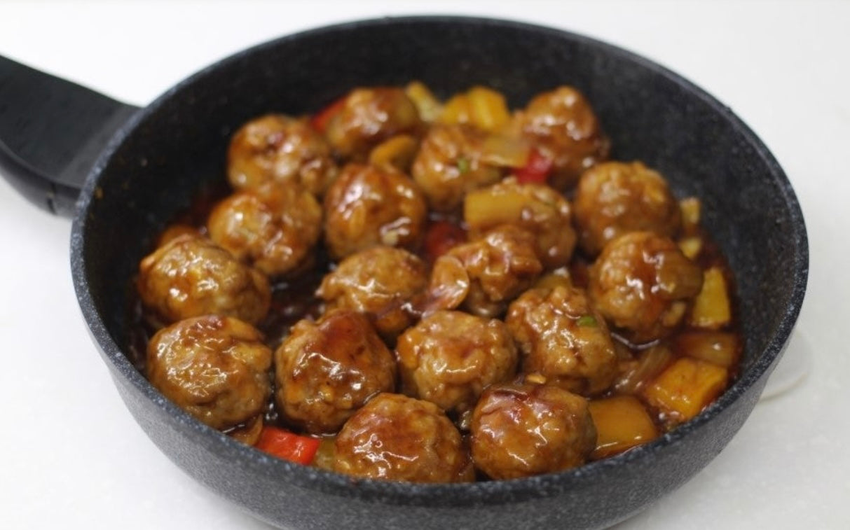 수제 돼지고기 미트볼+바베큐 소스