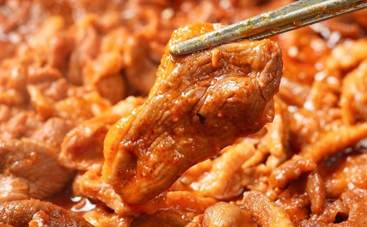 한국산 오리 양념 주물럭 500g