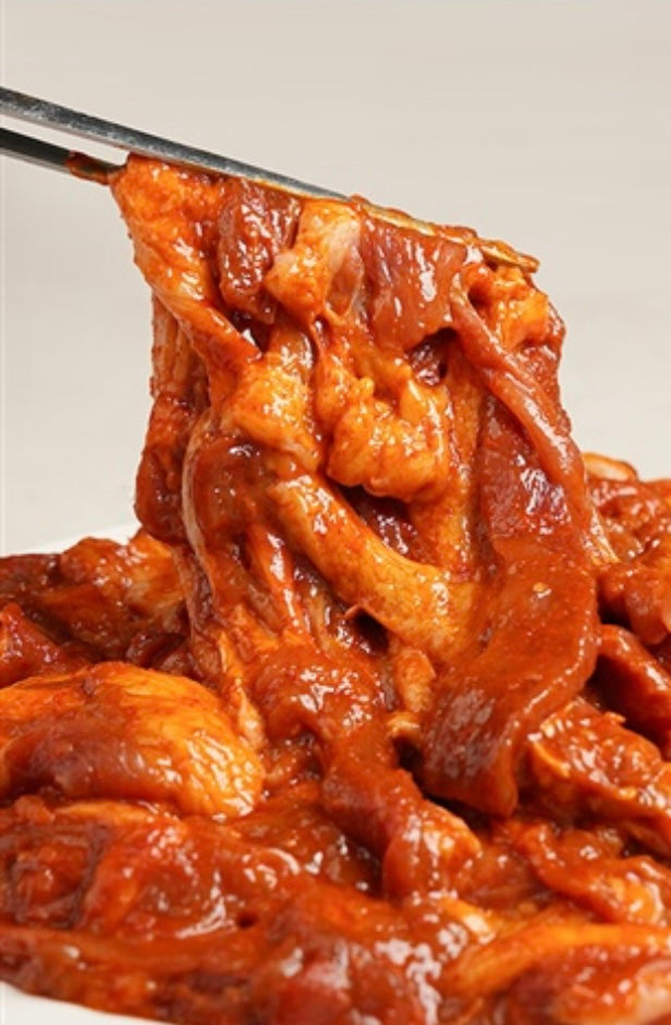 한국산 오리 양념 주물럭 500g