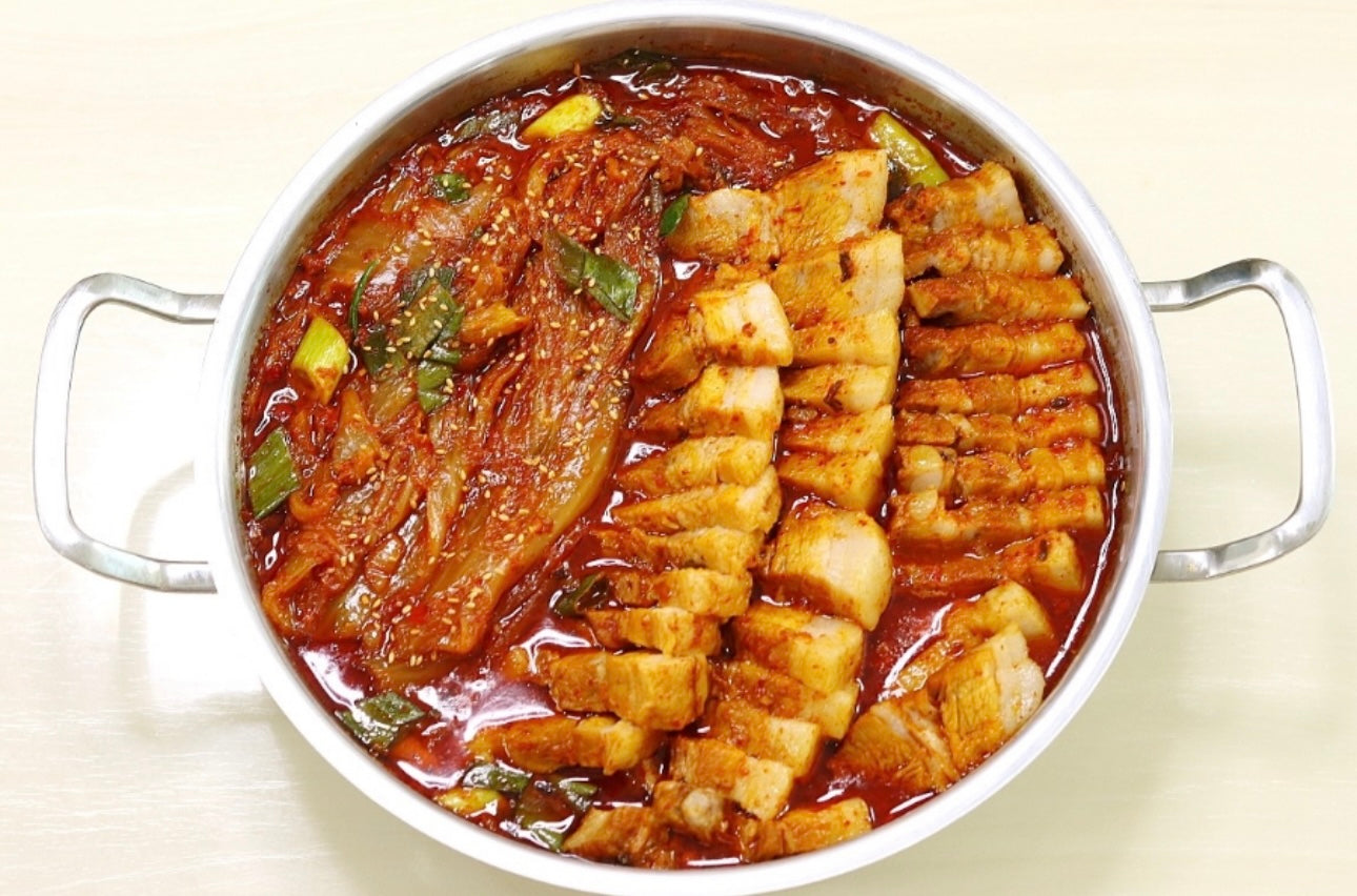 통삼겹 김치찜