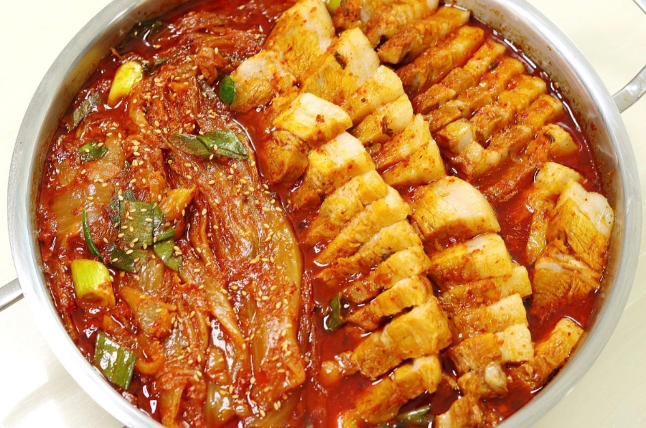 통삼겹 김치찜
