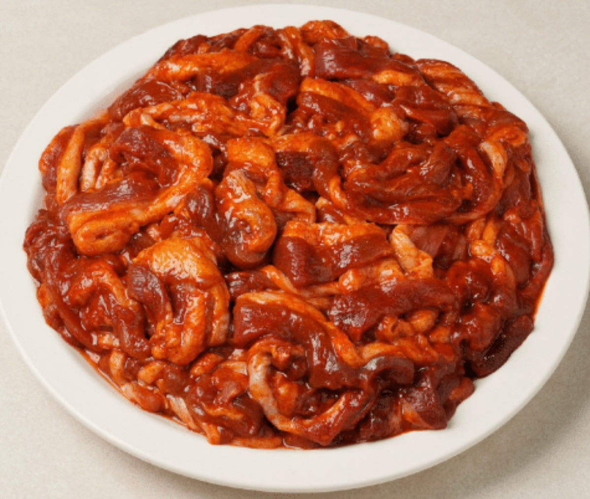 한국산 오리 양념 주물럭 500g