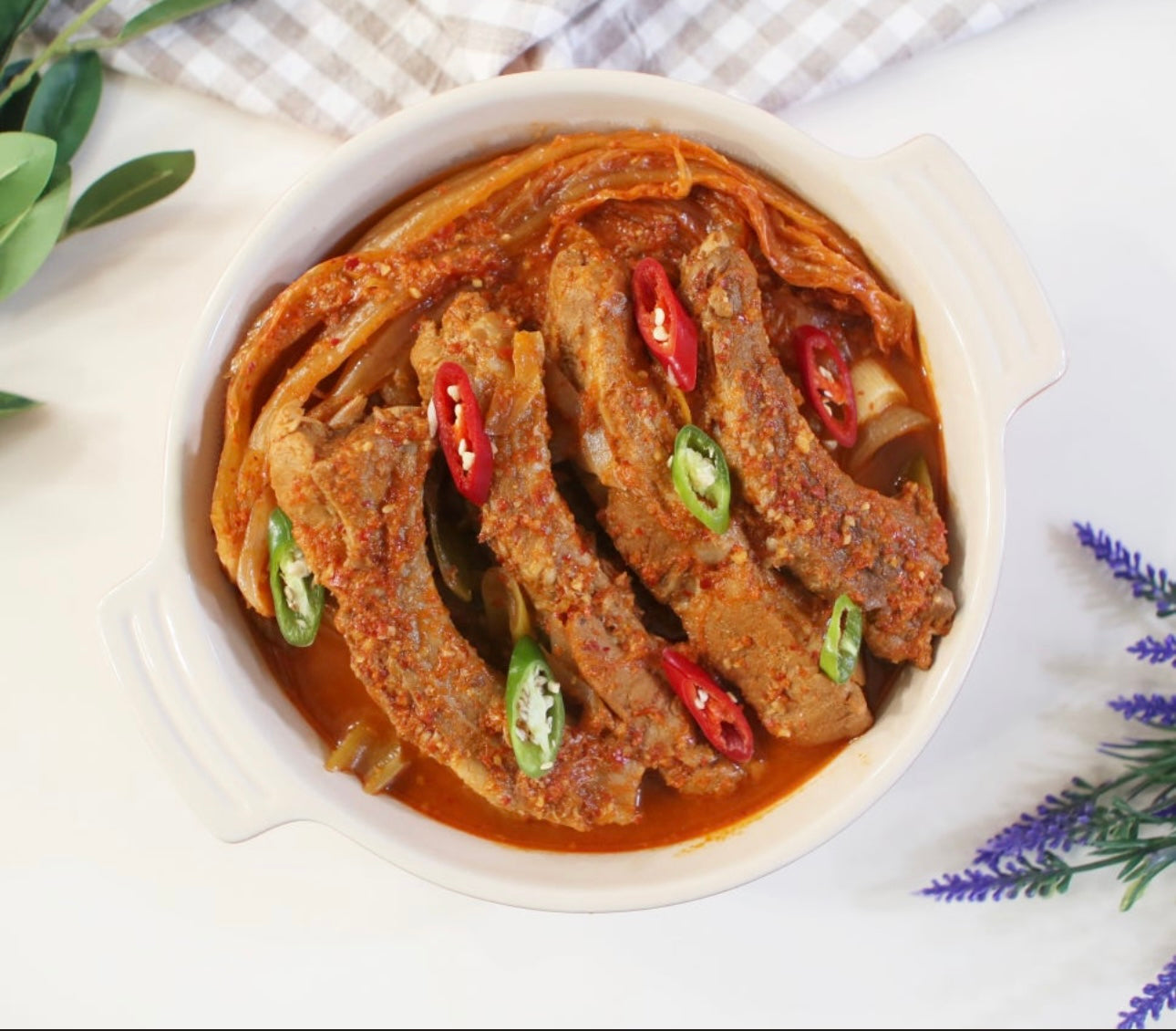 등갈비 김치찜