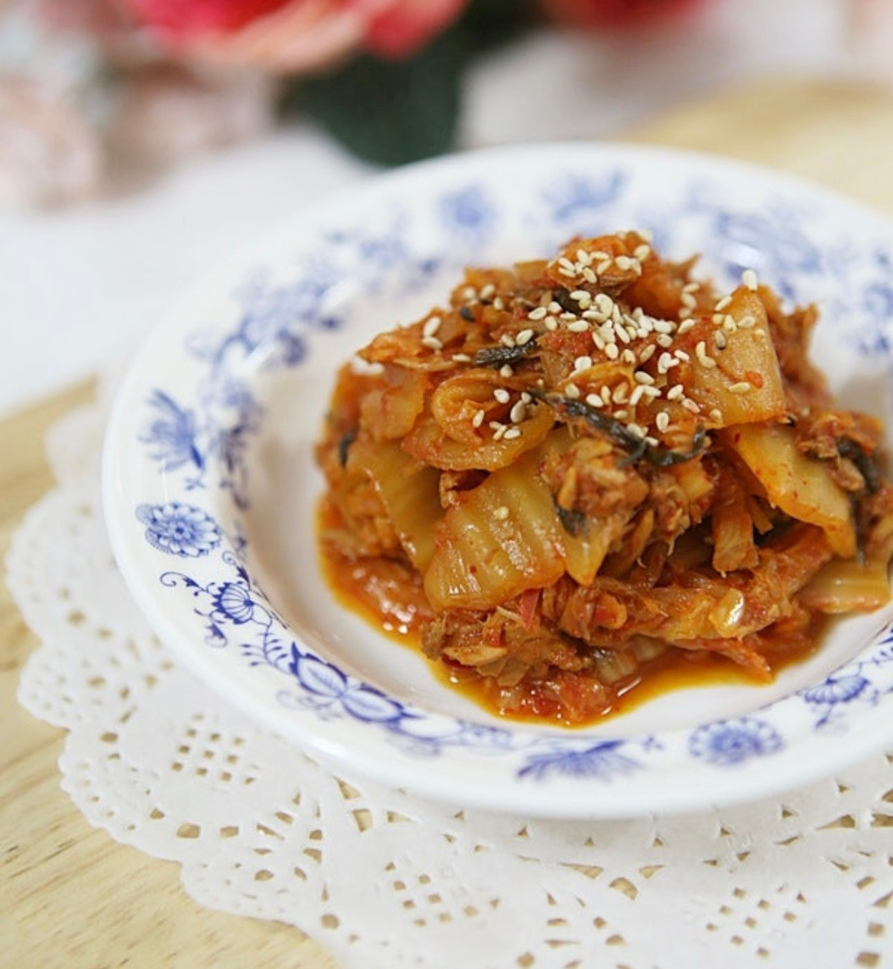 들기름 김치볶음