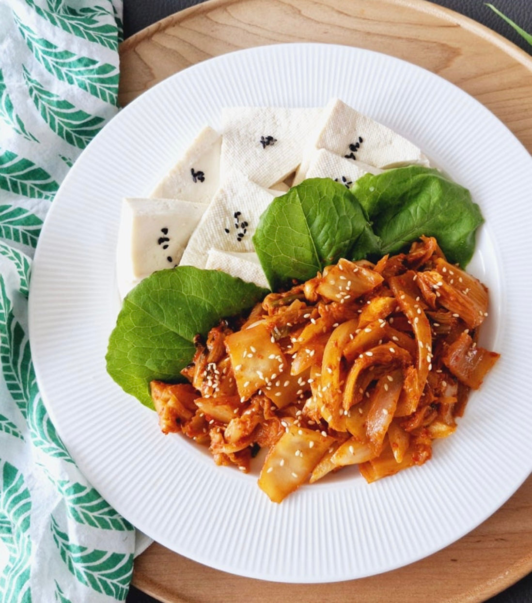 들기름 김치볶음