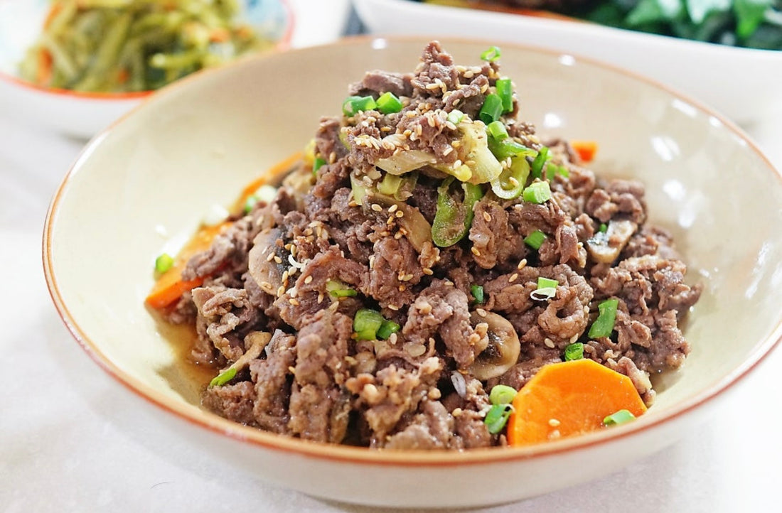 Thịt bò Bulgogi thái mỏng đã tẩm ướp